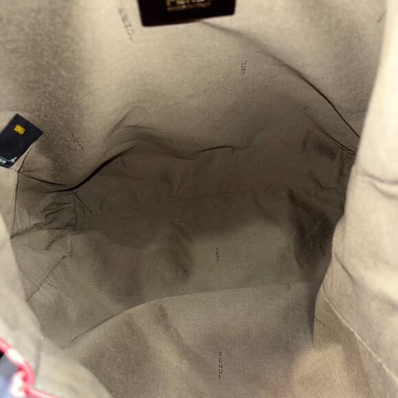 FENDI Shopper Pink Cheetah Print Canvas Tote - Picture 7 of 16